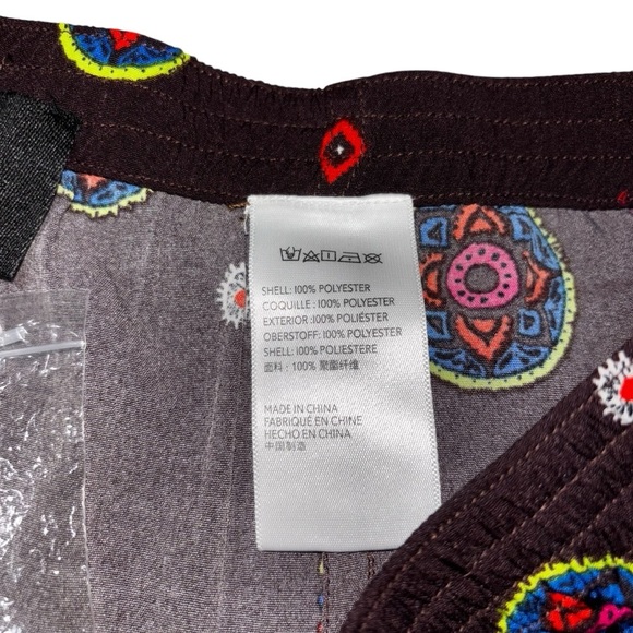 Urban Outfitters BDG Men's M Medium Boxer Shorts NWOT Aztec Print Brown - Picture 5 of 7